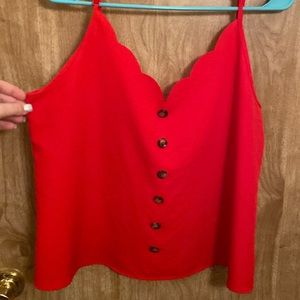 2Pk Red size L and Black size XL Dress Tanks